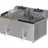 MASTRO Fritteuse 2x 3kW, 8+8 Liter, 230 V