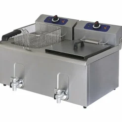 MASTRO Fritteuse 2x 3kW, 8+8 Liter, 230 V