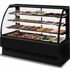 MASTRO Kuchentheke Gebäcktheke 120 schwarz, 1204x770x1395mm