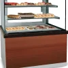 MASTRO Kuchentheke Konditoreitheke PRO Holzfront, 1000x780x1310mm