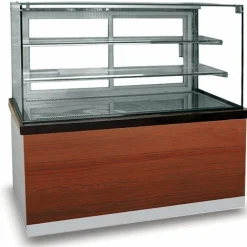 MASTRO Kuchentheke Konditoreitheke PRO Holzfront, 1000x780x1310mm