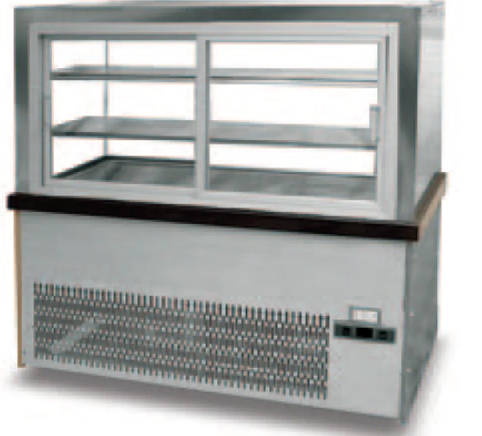 MASTRO Kuchentheke Konditoreitheke PRO Holzfront, 1000x780x1310mm
