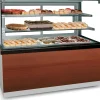 MASTRO Kuchentheke Konditoreitheke PRO Holzfront, 1800x780x1310mm
