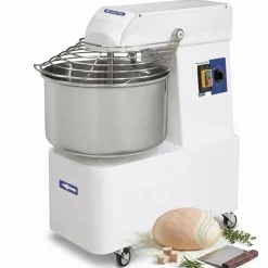 MASTRO Teigmaschine auf Räder, 17 kg/22 Liter 2 Geschwindigkeiten, mit Timer