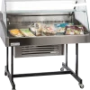 Mehrzweckvitrine Delicious 1250 C mit gebogenem Glasaufbau