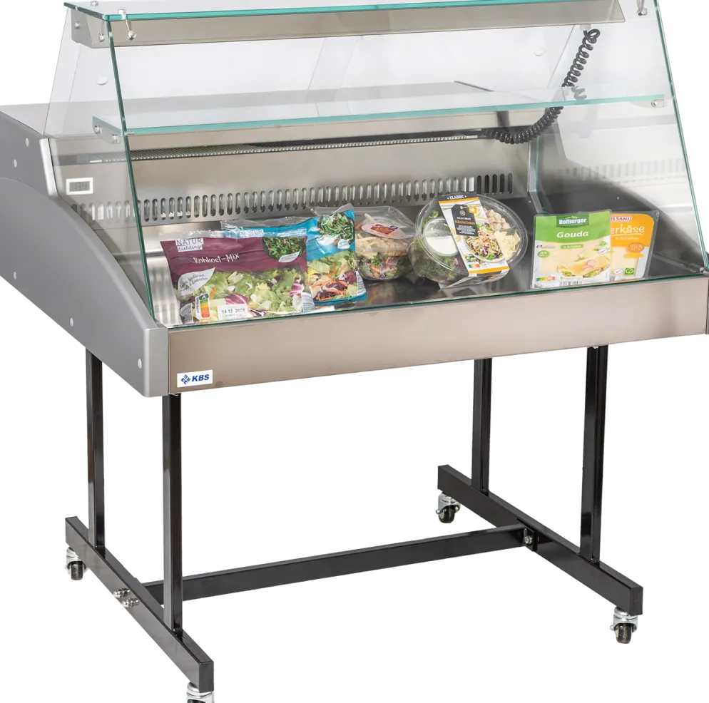 Mehrzweckvitrine Super 1500 mit geradem Glasaufbau