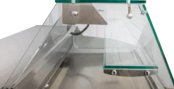 Mehrzweckvitrine Super 1000 mit geradem Glasaufbau