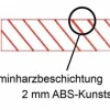 Melamin Runde Tischplatte Eiche Piemont Mokka, ø 60 cm, Stärke: 2,2 cm