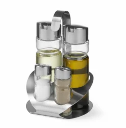 Menage Set 4-teilig Deluxe für Öl, Essig, Salz, Pfeffer