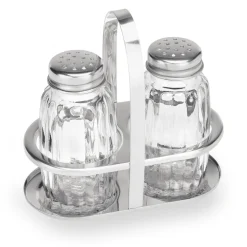 Menage 2-teilig MENAGE 1480, Salz & Pfeffer, Höhe 10 cm, Edelstahl, Glas