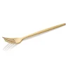 Menügabel Set ALEX GOLD, mit gold, matter PVD Beschichtung, 21 cm, Set á 12 Stück