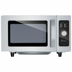 Mikrowelle manuell Edelstahl 900 Watt, 25 Liter, ohne Drehteller