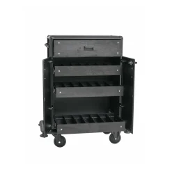 Minibar Servicetrolley, 87 x 48 x 130 cm, Aluminium, HPL