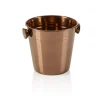 Mini Eiseimer, Ø 11 cm, Höhe 11 cm, 0,50 Liter, PVD bronze, Chromnickelstahl