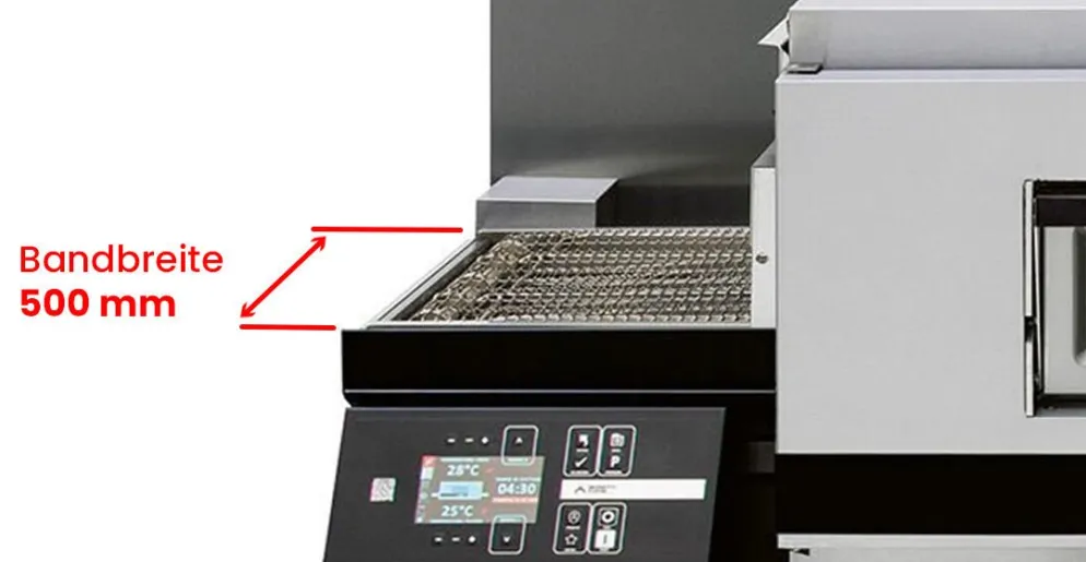 MORETTI Elektro Durchlauf-Pizzaofen T75E, 500mm Bandbreite