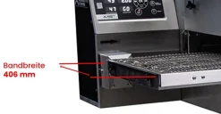 MORETTI Gas Durchlauf-Pizzaofen T64G, 406mm Bandbreite