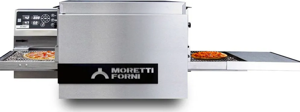 MORETTI Gas Durchlauf-Pizzaofen T64G, 406mm Bandbreite