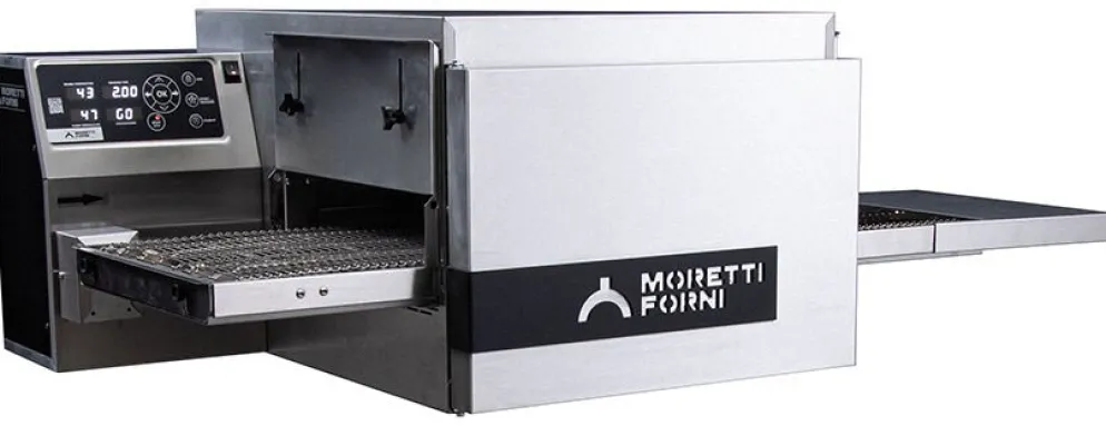 MORETTI Gas Durchlauf-Pizzaofen T64G, 406mm Bandbreite