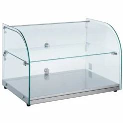 Neutrale Glas-Tischvitrine Display 45 L, 554x376x370mm