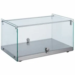 Neutrale Glas-Tischvitrine Display 35 L, 554x361x305mm