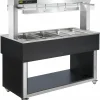 NordCap Bain-Marie TR-Red 4/1, fester Haube, Halogenheizlampen