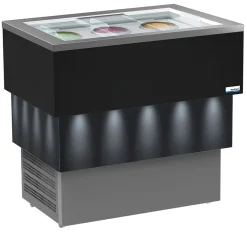 NordCap COOL-LINE Speiseeisvitrine Carrara Dark Vista 6