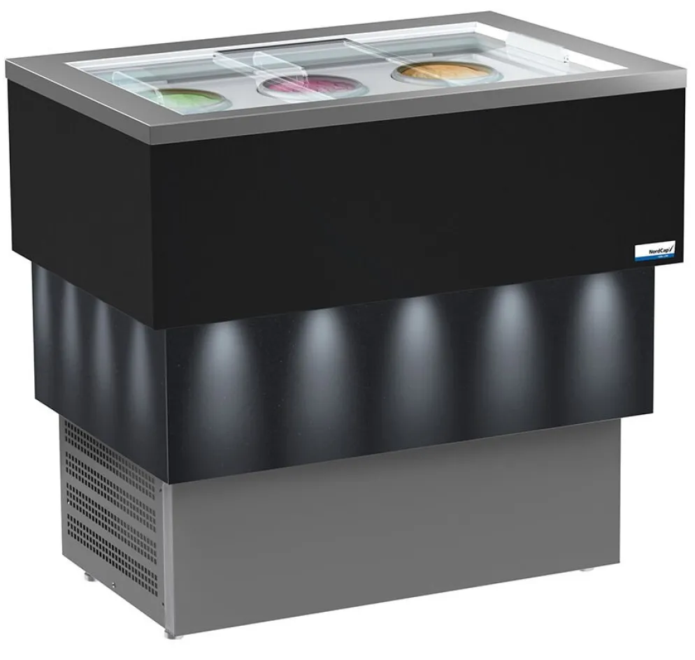 NordCap COOL-LINE Speiseeisvitrine Carrara Dark Vista 6