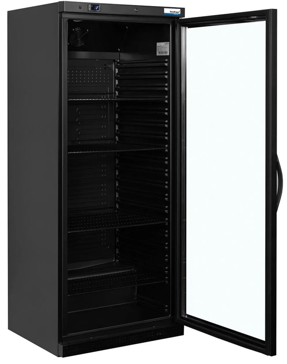 NordCap COOL-LINE Umluft-Gewerbekühlschrank UKS 620-G BLACK