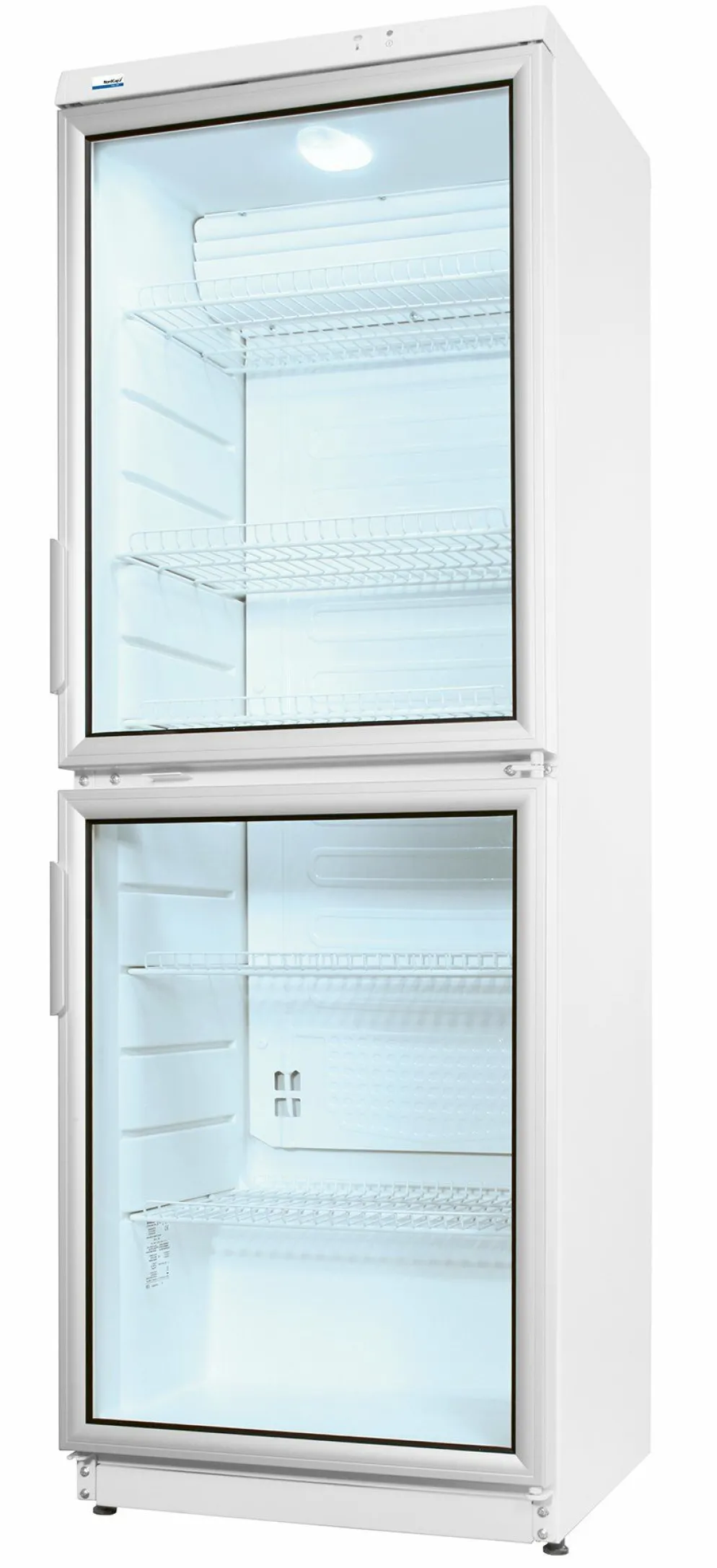 NordCap Glastür-Kühlschrank CD 350-2, 350L, 600x600x1730mm