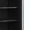 NORDCAP Glastürkühlschrank KU 385 G-CP Black, Breite 595mm
