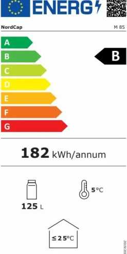 NordCap Glastürkühlschrank M 85