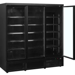 NORDCAP Glastürtiefkühlschrank ATOM MAXI TK 3T-BB