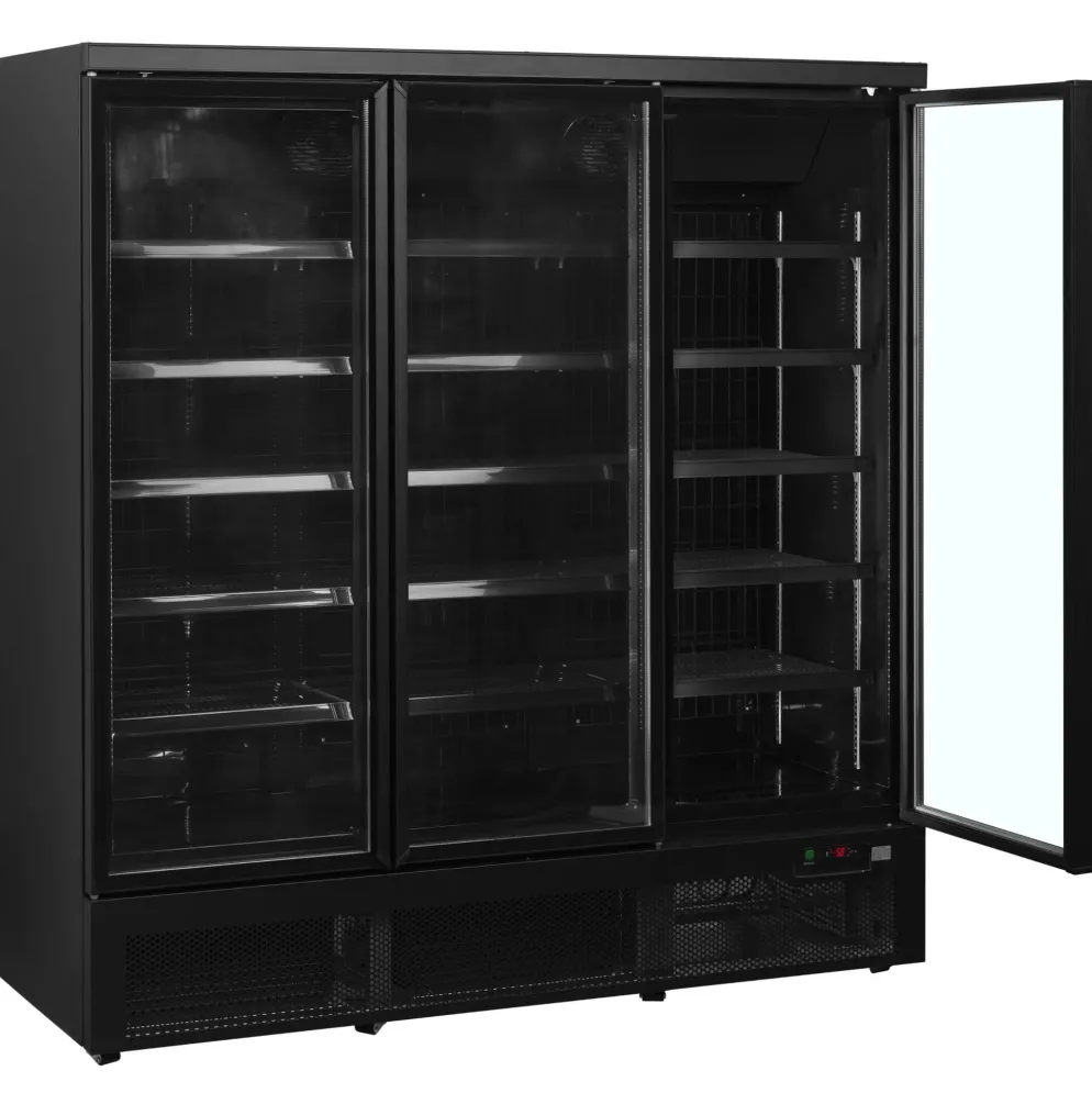 NORDCAP Glastürtiefkühlschrank ATOM MAXI TK 3T-BB