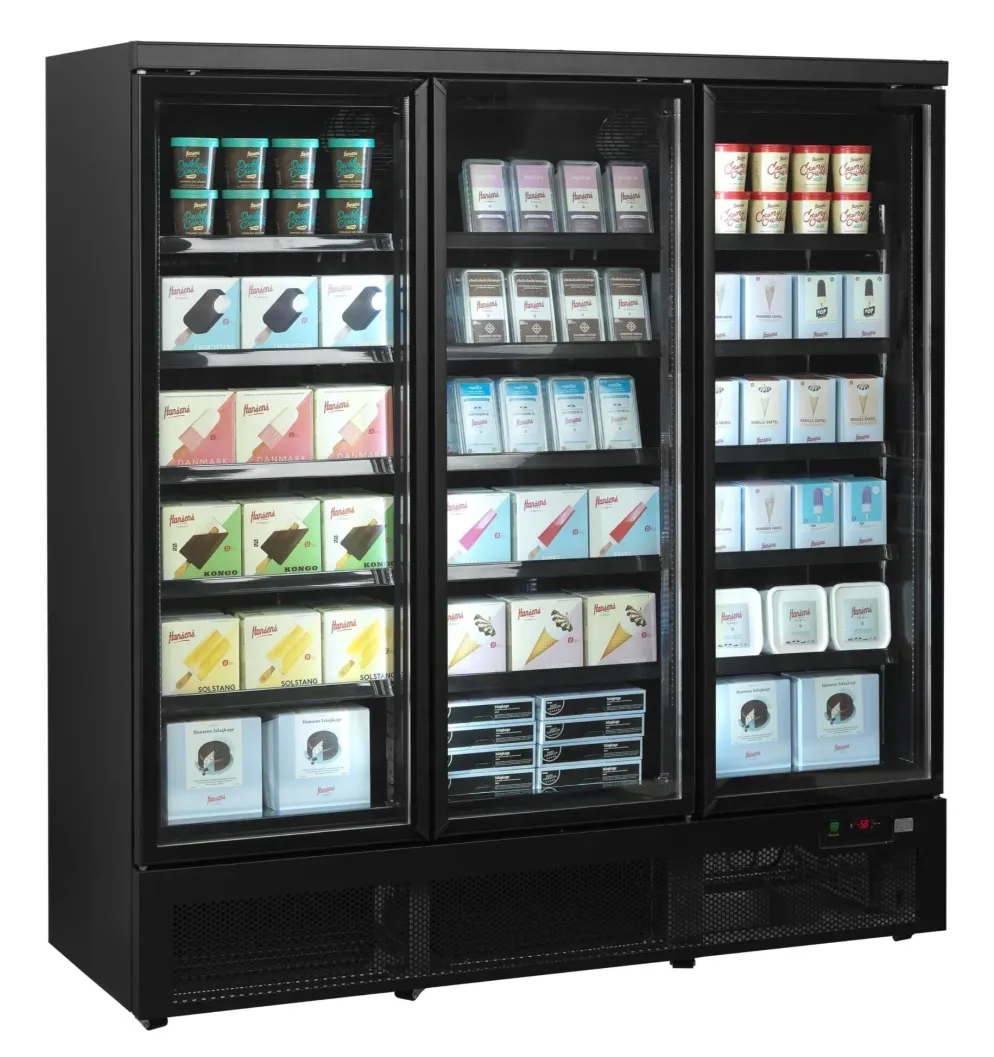 NORDCAP Glastürtiefkühlschrank ATOM MAXI TK 3T-BB