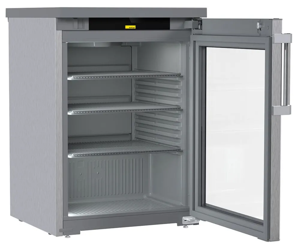 NordCap Glastür Umluft-Gewerbekühlschrank UKU 150-G, 127 Liter