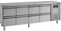 NordCap Kühltisch KTM4, 8 Schubladen, 2230x700x860mm