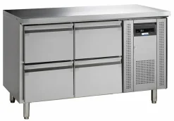 NordCap Kühltisch KTM2, 4 Schubladen 1/2GN, 1355x700x860mm