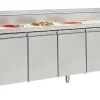 NORDCAP Pizza-Belegstation APKTM 4T, EN 600x400mm, Breite 2560mm