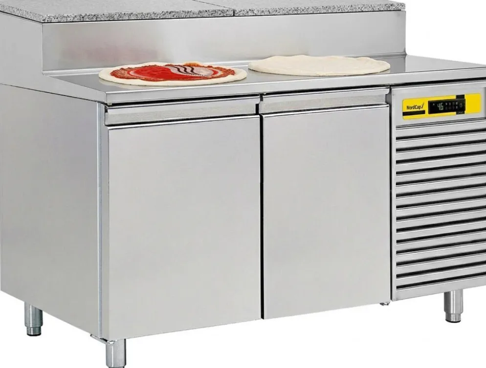 NORDCAP Pizza-Belegstation APKTM 2T, EN 600x400mm, Breite 1480mm