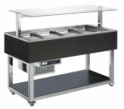 NordCap Salatbar ESSENCE 4 x GN 1/1, mit feststehender Glasabdeckung