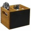 Olympia Besteckbehälter Holz mit Tafel