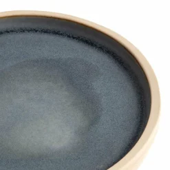 Olympia Canvas flacher runder Teller granit-blau Ø-18cm (6 Stück)