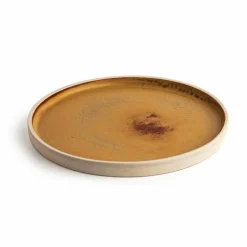 Olympia Canvas flacher runder Teller siena-rost Ø-25cm (6 Stück)