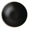 Olympia Canvas flache Schale schwarz Ø-20cm (6 Stück)