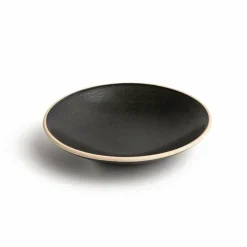Olympia Canvas flache Schale schwarz Ø-20cm (6 Stück)
