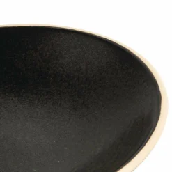 Olympia Canvas flache Schale schwarz Ø-20cm (6 Stück)