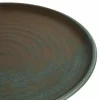 Olympia Canvas runder Teller mit schmalem Rand dunkelgrün Ø-26,5cm (6 Stück)