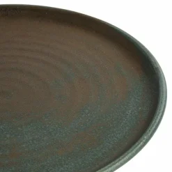 Olympia Canvas runder Teller mit schmalem Rand dunkelgrün Ø-26,5cm (6 Stück)