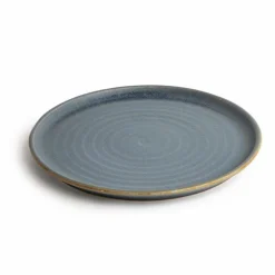 Olympia Canvas runder Teller mit schmalem Rand granit-blau Ø-26,5cm (6 Stück)