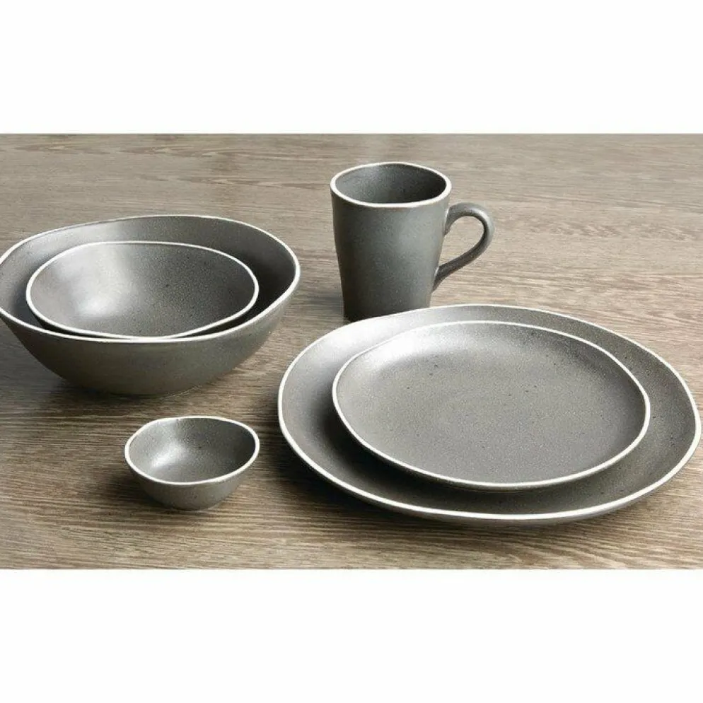Olympia Chia tiefe Schalen grau 21cm (6 Stück)